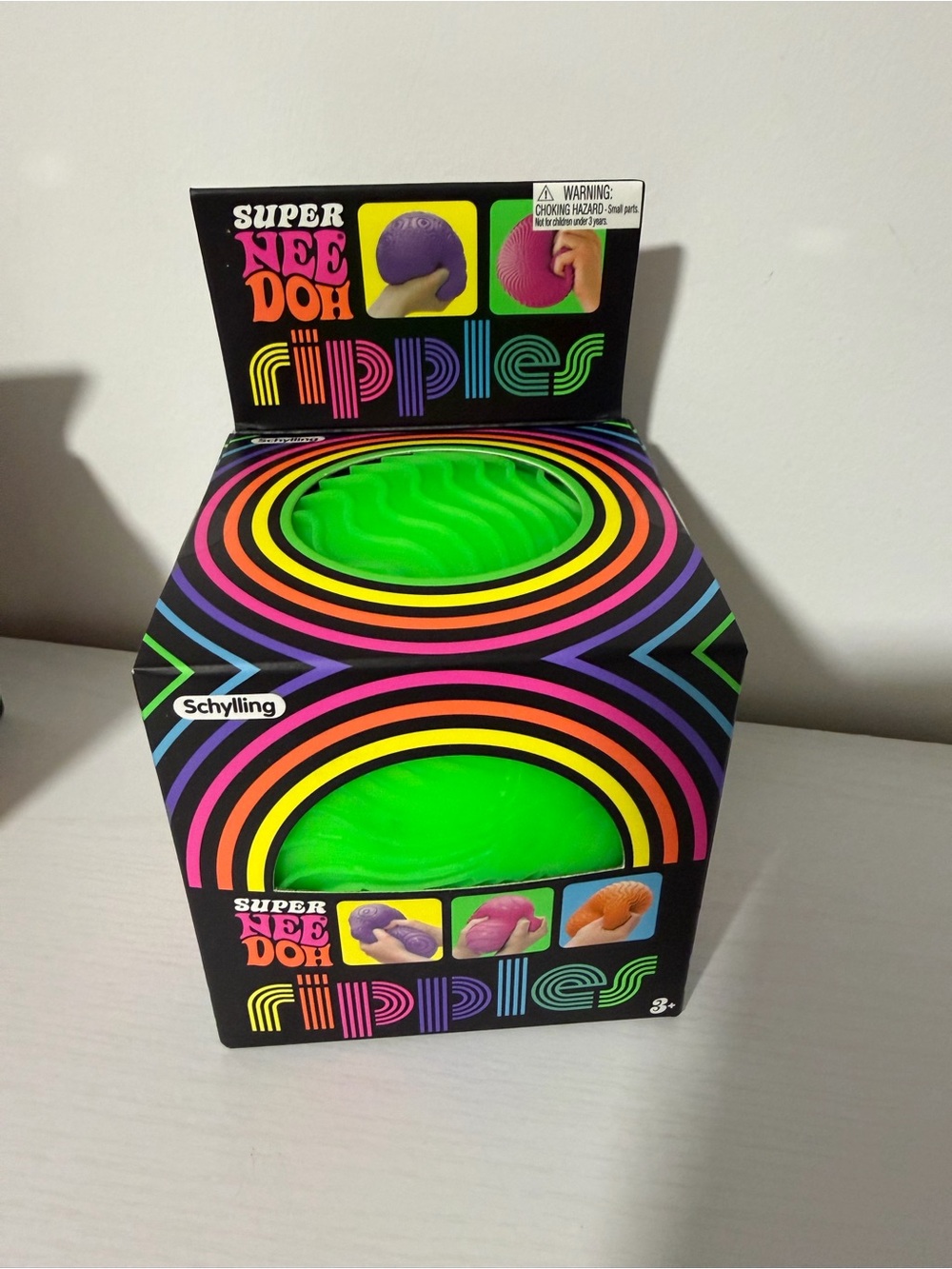 Schylling Super NeeDoh Ripples Sensory Toy - green squishy fidget TikTok